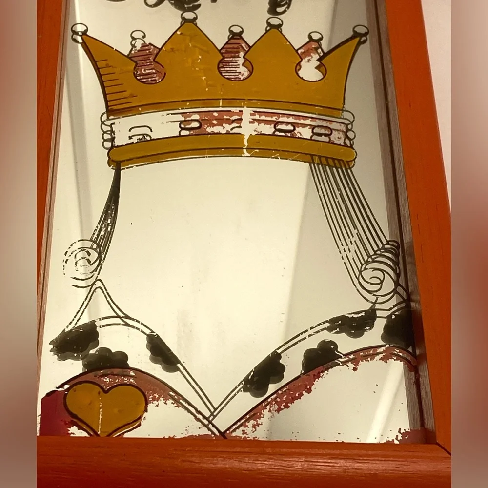 Vintage 70s Wallace Berrie Queen Carnival Mirror Its Easy To See Why I Love Ya